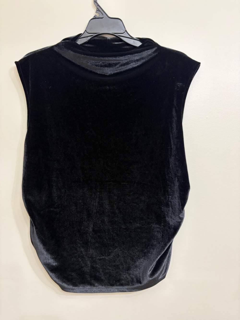 a new day Black Velvet Sleeveless Mock Neck Top